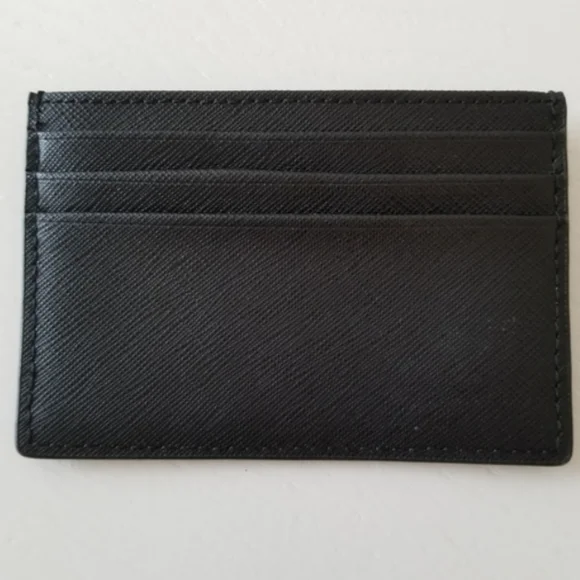 Kate Spade New York Graham Haven Lane Black Glitter Stripe Card Holder NWOT - Picture 2 of 2